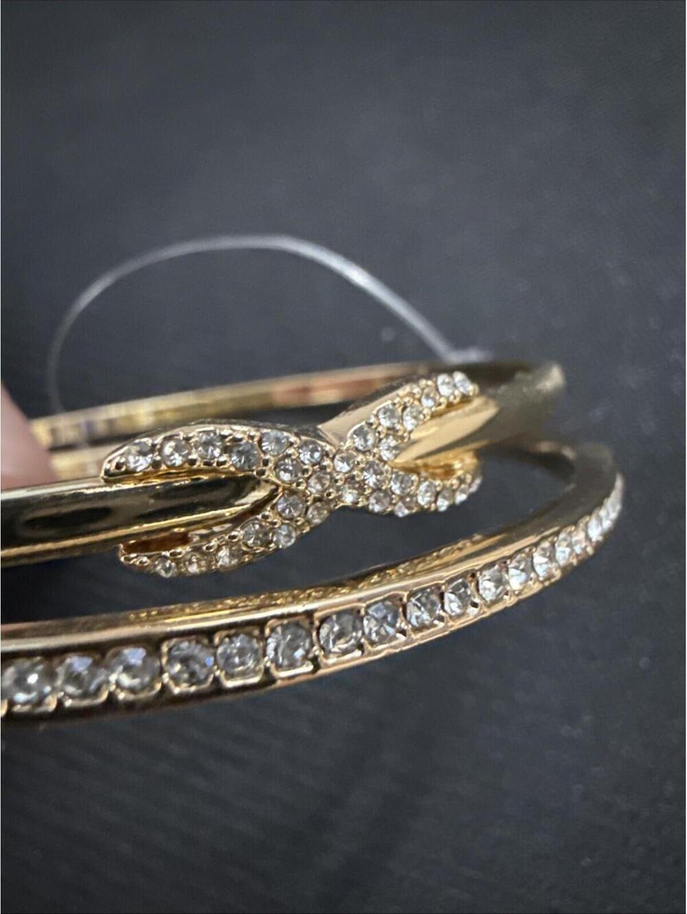 Goldtone Anne Klein Necklace Bangle Bracelet Jewelry Bundle New - Picture 6 of 7